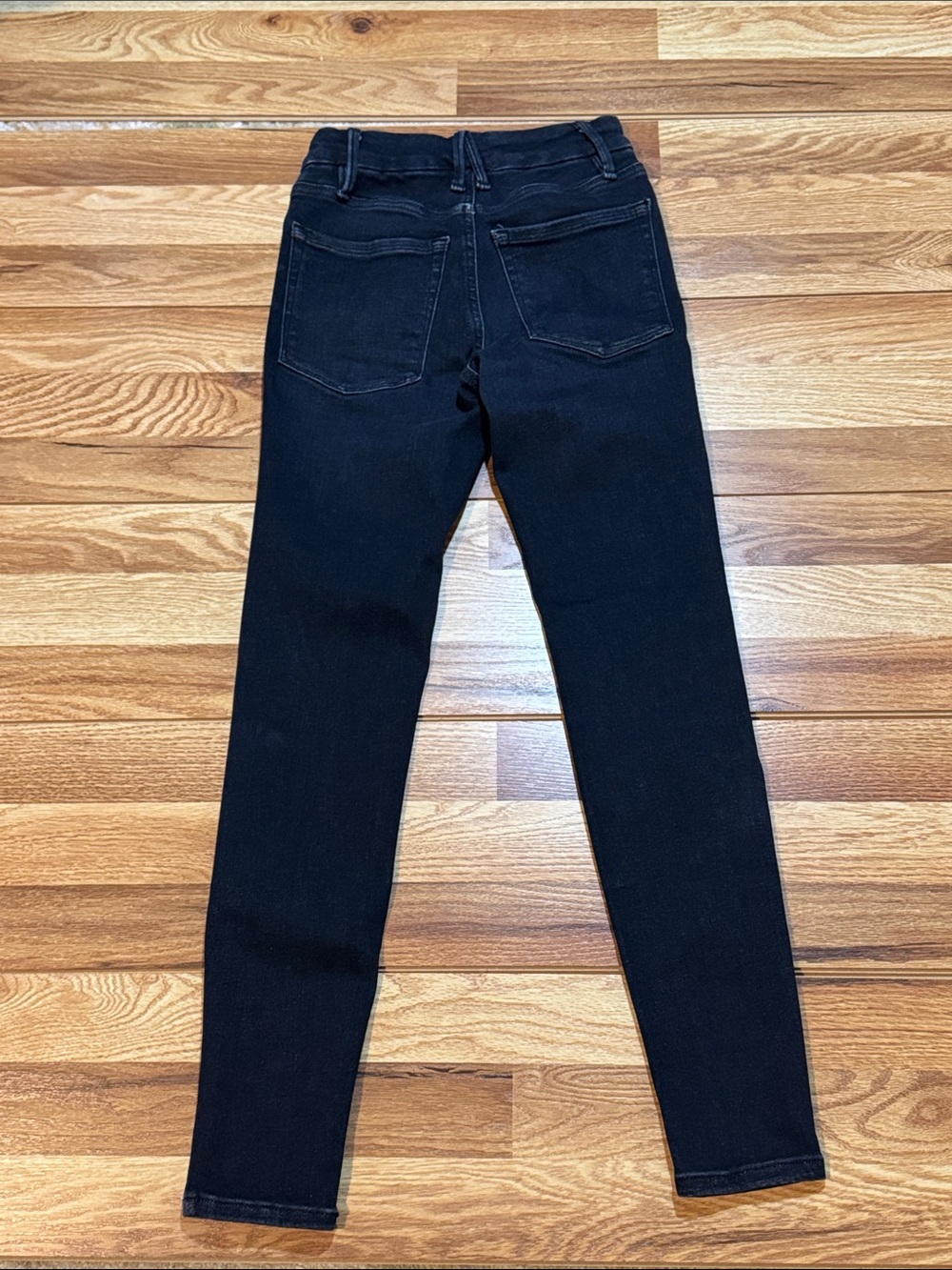 Good American Blue Skinny High-Rise Jeans - Picture 3 of 5